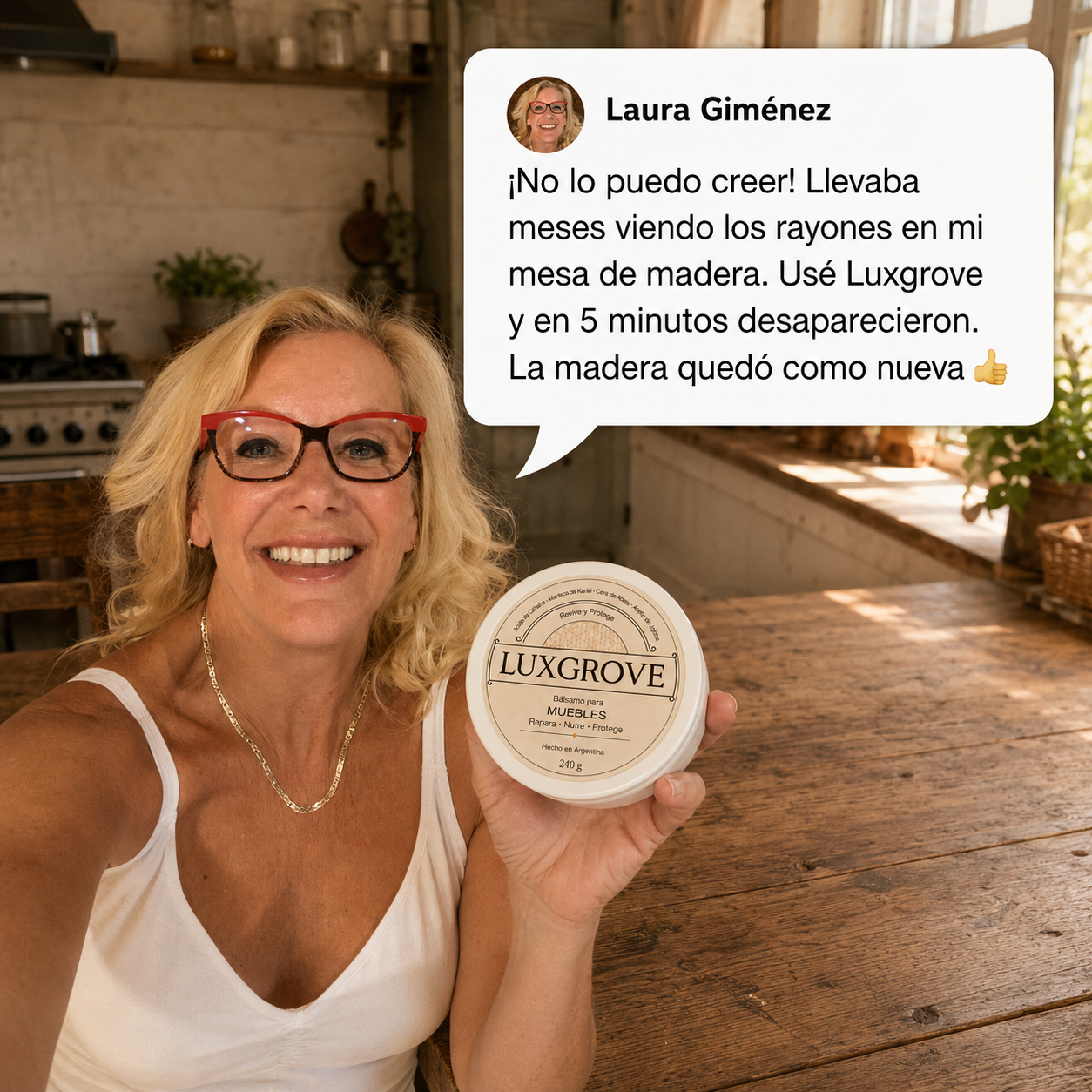Luxgrove - Bálsamo reparador para madera