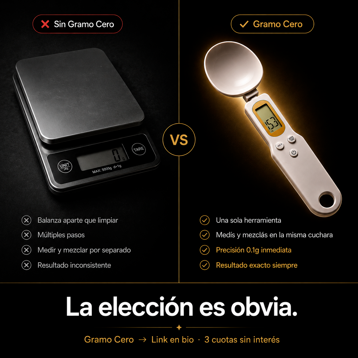 GRAMO CERO | Cuchara Medidora Digital de Precisión